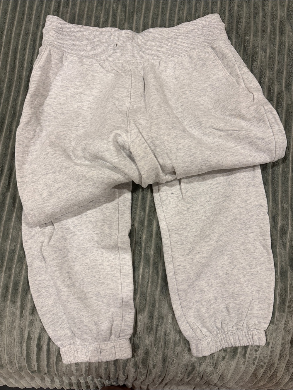 Women’s Light Gray Heather Jogger Sweatpants - Unbranded